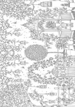 Раскраска антистресс Сад