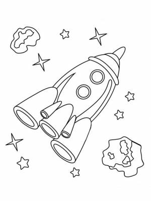 Раскраска Ракета