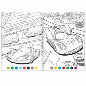 Раскраска по номерам «Гонка чемпионов», 16 стр
