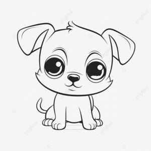 рисунок раскраски щенки милые мультфильм для дошкольной школы и детского сада наброски эскиз вектор PNG , рисунок автомобиля, мультфильм рисунок, школьный рисунок PNG картинки и пнг рисунок для й загрузки