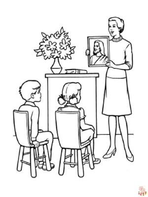 Раскраски Учитель Бесплатные листы для печати для показа