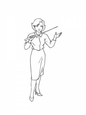 Раскраска Учитель   в формате