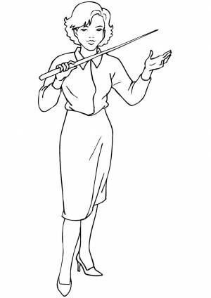 Профессия учитель раскраска для детей