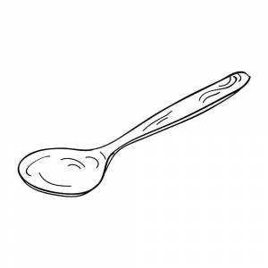 Раскраски Ложка для детей