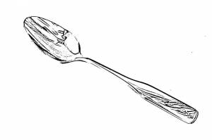 Раскраска Ложка