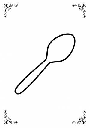 Раскраска ложка