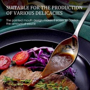 Точный рисунок, зеркальная декоративная ложка-карандаш, десерт, торт, кухня, кофейная ложка, зеркальная