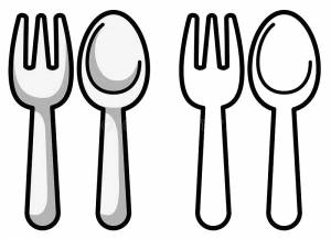 Раскраска Ложка