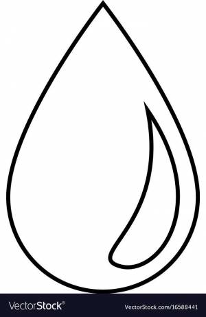 Картинки капли дождя раскраска