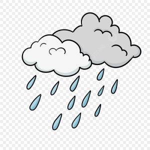 Мультфильм темные облака капли дождя клипарт PNG , капля дождя, туча, дождь PNG картинки и пнг PSD рисунок для й загрузки