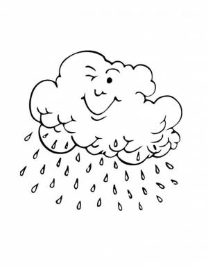 Раскраска Дождь