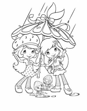 Раскраски дождь, Раскраска Облака с дождем Дождь