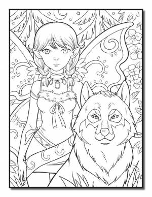 Фея охотник и волк