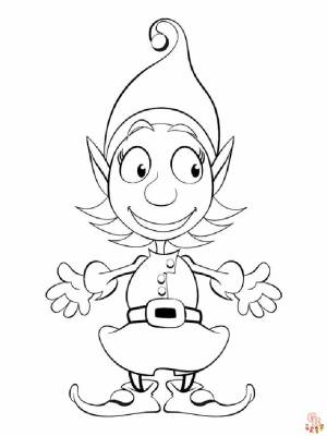 Самые волшебные эльфы для детей для раскрашивания