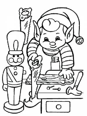 Раскраска Эльфы быстро