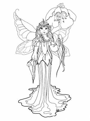 Эльф раскраска для детей