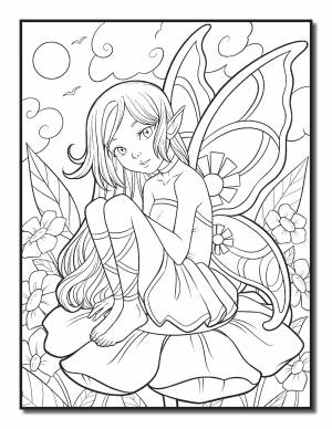 Ельфийка на цветке