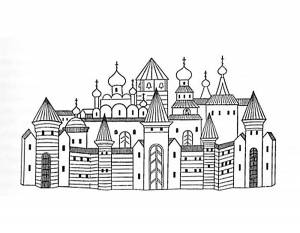 Раскраска Кремль