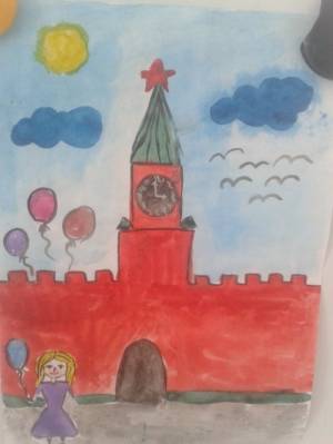 Поэтапное рисование кремля для дошкольников
