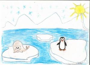 Детский рисунок антарктида