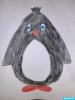 Детский мастер-класс по рисованию с элементами аппликации «Пингвины на льдине» к Всемирному Дню Антарктиды