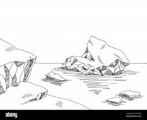 Антарктида рисунок карандашом