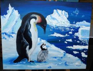 Антарктида рисунок карандашом