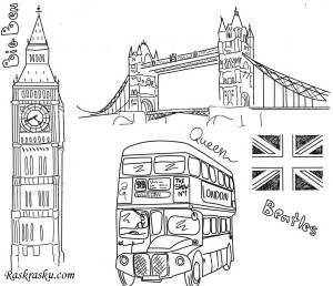 Раскраски Лондон