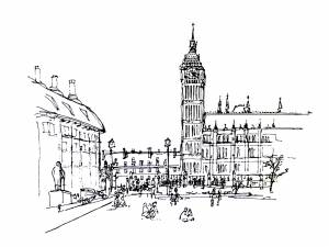 Лондон рисунки карандашом