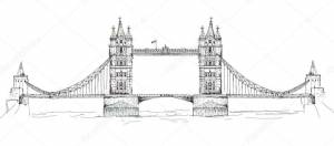 тауэрский мост рисунок