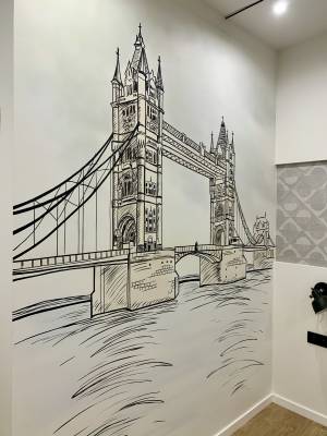 Тауэрский мост в стиле скетчинга
