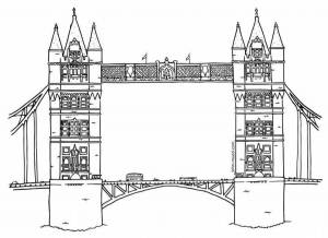 Тауэрский мост рисунок