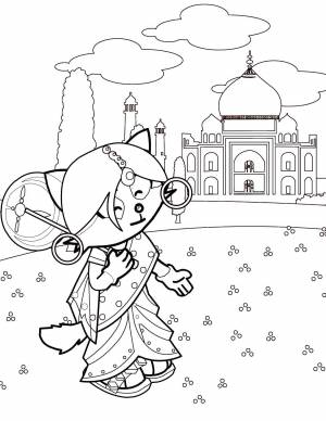 Раскраски Раскраска Индийская лиса раскраски Религия