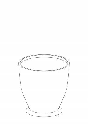 Раскраска горшок
