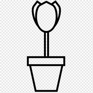 Рисунок Цветочный горшок Раскраска, цветок, цветок, живопись, площадь png