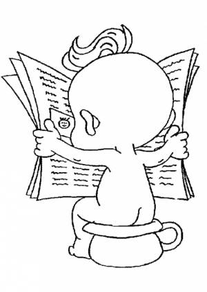 Раскраски Детский горшок