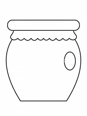 Раскраска Горшок  онлайн