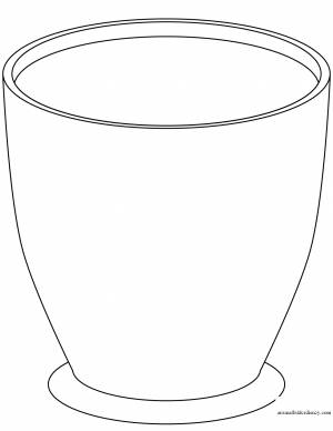 Горшок раскраска для детей