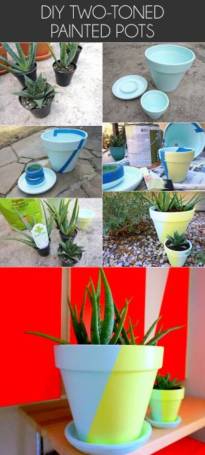 Раскрашивание цветочного горшка для придания ему уникальности