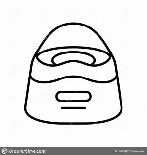 Раскраски Детский горшок