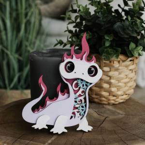 Набор для раскрашивания 3D раскраска из дерева Огонек