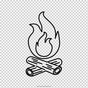 Черно-белый рисунок Bonfire Книжка-раскраска, костер, белый, рука, фотография png