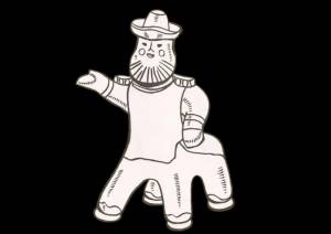 Каргопольская игрушка рисунок раскраска