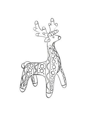 Раскраска Дымковская игрушка 3