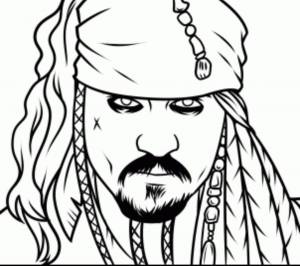 Джек Воробей рисунок поэтапно