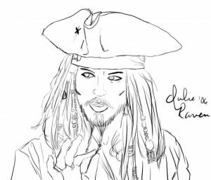 Раскраски Джек воробей