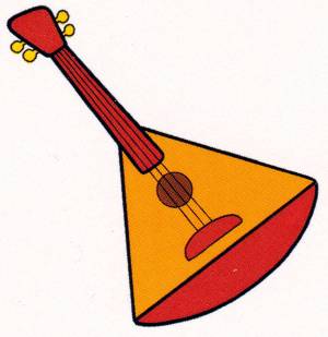 Раскраска Балалайка