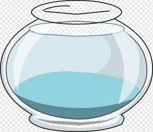 Club Penguin Bowl Glass Книжка-раскраска, Пустая рыба с, стекло, домашнее животное, клуб пингвинов png