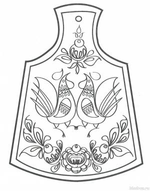 Городецкая роспись трафареты шаблоны