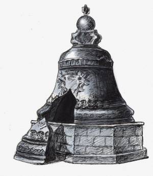 Рисунок, Царь колокол, арт, скетчбук